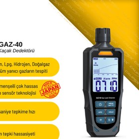 Resim Sevgift GAZ-40 Profesyonel Yanıcı Gaz Kaçak Dedektörü (Japon Figaro Sensörlü) 