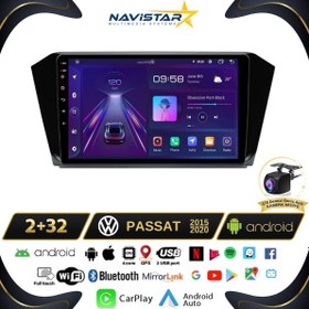 Resim Passat B8 10 inç 2+32GB Kablosuz Carplay Android 13 Navigasyon Multimedya Sistemi 