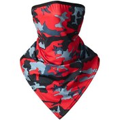 Resim Butu Uv Korumalı Açık Hava Boyun Körüğü Kırmızı Kamuflaj 