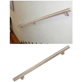 Resim Alüminyum Merdiven Tutamak, Bronz, Korkuluk Yaşlı Engelli Duvar Tutamağı 250 Cm. Istenilen Ölçüde 250 Cm'ye Kadar 