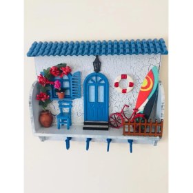 Resim SUME Ev Anahtarlık Duvar Ahşap Anahtar Askısı 