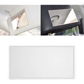 Resim Sones Taşınabilir Araç Güneşliği Makyaj Aynası Paslanmaz Çelik Makyaj Aynası, Boyut: 110 X 65mm 