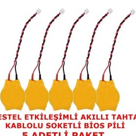 Resim Vestel Faz-2 Akıllı Tahta Kablolu Soketli Bios Pili 5 Adet 