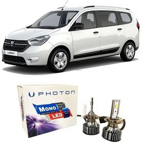 Resim Dacia Lodgy Uzun + Kısa Far Ampulü H4 Mono Yeni Seri Beyaz 2012-2021 