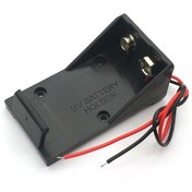 Resim 9V Pil Yuvası 11CM Kablolu Kolay Batarya Pil Kutusu Tutucu Mobil Elektronik Devre Güç Kaynağı Powerbank 