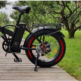 Resim Elektrikli Bisiklet Send Nudes Lastik Yazısı Sticker Kırmızı 