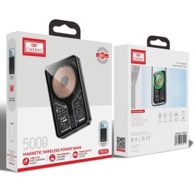Resim EARLDOM PD19 5.000 mAh Kablosuz Şarjlı Stantlı PD Hızlı Şarj Powerbank - Siyah 