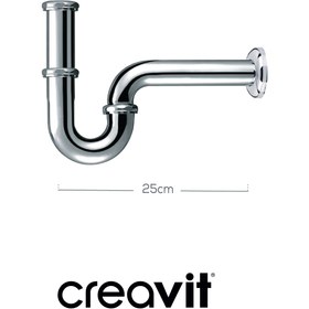Resim Lavabo Sifonu 25 cm U G1 1/4 