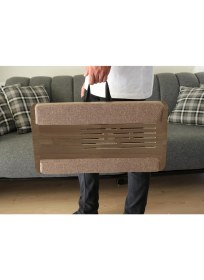 Resim Axolotl SupplyTelefon ve Tablet Bölmeli Minderli Laptop Sehpası, Notebook Masası Antik meşe 