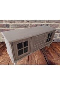 Resim Tv Sehpa Windovs Nakış Klasik Model Ahşap Kayın Torna Retro Ayak Ham125cm Elyapım 