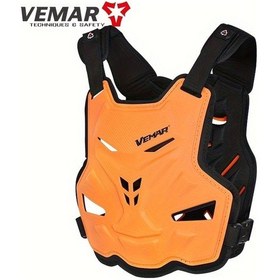 Resim Tcherchı Off-road Yarışı Ve Motokros İçin Koruyucu Motosiklet Zırh Yeleği Turuncu 