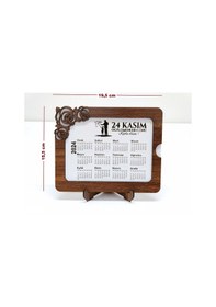 Resim Öğretmenler Günü - 2024 Masa Takvimi - 3mm Mdf Ahşap 