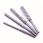 Resim Rotary Burr Kesici Yüksek Hız Çeliği Döner Dosya 3x3/4/5/6mm Freze Ucu Matkap Uçları Oyma Bitleri 