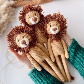 Resim Amigurumi Aslan Oyuncak 