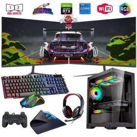 Resim Rogame RKT660839 i7-13700F 16 GB 480 GB SSD 8 GB RTX3050 Çift 24" Free Dos Masaüstü Oyuncu Bilgisayarı 