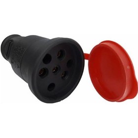 Resim Kauçuk 380 Volt Trifaze Dişi Fiş 