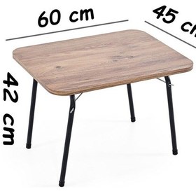 Resim Exent 45x60 Katlanır Masa + 2 Adet Kamp Sandalyesi, Çift Dikişli 120 Kg Kapasiteli-2kır-atl Çok Renkli 