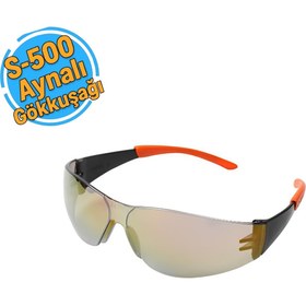 Resim BAYMAN Bayma S-500 Dinamik Aynalı Gökkuşağı Koruyucu Gözlük 