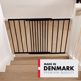 Resim BabyDan Liva Bebek ve Çocuk Güvenlik Kapısı 62,5 - 106,8 cm Siyah - Siyah 