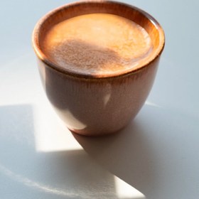 Resim Stoneware Espresso Chawan - İnci Beyaz / 4'lü Set 