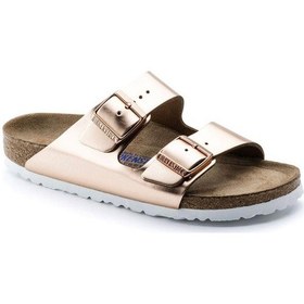 Resim Birkenstock Arizona Bayan Terlik - Metalik Bakır 