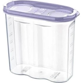 Resim Dekofon 2 Kapaklı Ölçekli Erzak Kuru Gıda Saklama Kutusu Kabı - 1,7 Litre - SA935 