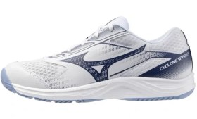 Resim Mizuno Cyclone Speed 5 Unisex Voleybol Ayakkabısı Beyaz / Lacivert 