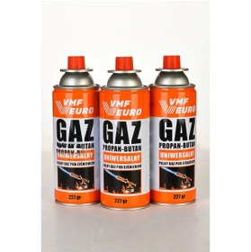 Resim TeknoKesgin KESGİN MARKET® Remtas Vmf Eurogaz Kamp Ocak Gazı Valfli Kartuş 227gr - 3 Adet 