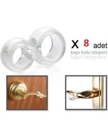 Resim Kapı Kolu Stoperi - Kapı Tamponu - 8 Adet 