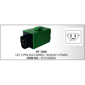 Resim Flasor 12V 3 Uclu Kia Ceres Suzuki Vitara 504627759 