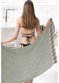 Resim Naturasoft %100 Pamuk Banyo Hamam Havlusu 70x140 Cm Gri 