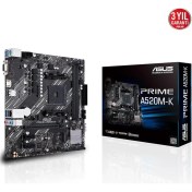 Resim Asus Prıme A520M-K Amd A520 Am4 Ddr4 4400 HDMI VGA M2 Usb3.2 Matx 