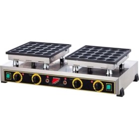 Resim Silver Elektrikli Çiftli Yuvarlak Bubble Waffle Makinesi 