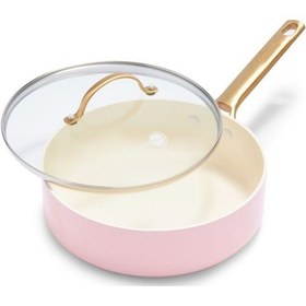 Resim Greenpan Padova Pembe Tencere Seti 10 Parça 