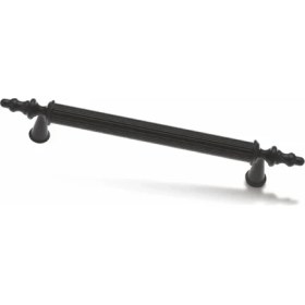Resim Asil Metal İnci Mat Siyah Lüks Modern Mobilya Dolap Çekmece Kulpları 64 mm 