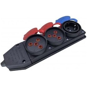 Resim Asel Kauçuk 2 Trifaze 1 Monofaze Priz - Hrd-011394 