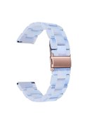 Resim Amazfit Saat İçin Paslanmaz Çelik Tokalı 20 Mm Reçine Saat Kayışı - Bebek Mavisi 