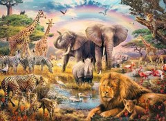 Resim Ravensburger 100 Parça Puzzle Vahşi Hayvanlar 132843 