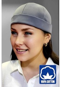 Resim Unisex %100 Pamuklu Docker Şapka Füme 