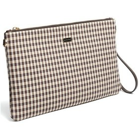 Resim Silver Polo Sp1034 Kadın Portföy & Clutch Ekose Line Kare Kahve Sarı-kahve 