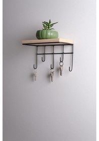 Resim Viya Anahtarlık Duvar Siyah Askı Siyah 