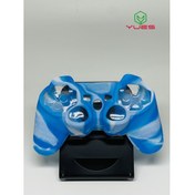 Resim Ps3 Joystick Silikon Kılıf Dualshock Koruyucu Kılıf Desenli Mavi Beyaz 