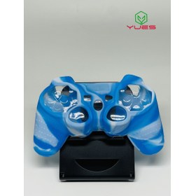 Resim Ps3 Joystick Silikon Kılıf Dualshock Koruyucu Kılıf Desenli Mavi Beyaz 