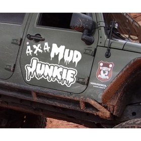 Resim Melek Pazarı 45 X 35 Cm 4x4 Çamur Bağımlısı, Mud Junkie Offroad Sticker 