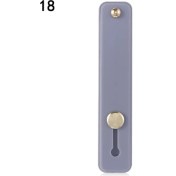Resim GongtuShop No.18 Tarzı Şeker Renk Parmak Yüzük Tutucu Silikon Telefon El Bandı Tutucu iPhone Bileklik Askı Itme Çekme Kavrama Standı Braketi (Yurt Dışından) 