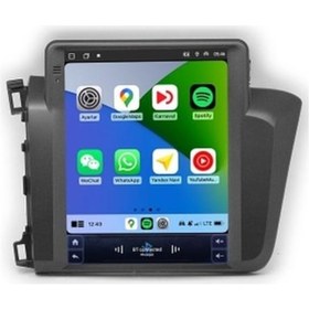 Resim Honda Civic Fb7 Tesla 2012/2015 6gb Ram 64gb Hafıza Carplay Android 9,7 İnç Multimedya 9.7'' 