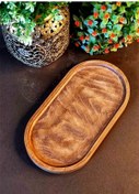 Resim Pembelia Life Doğal Ahşap (21CMX11CM) Amber Sıvı Sabunluk Ve Amber Yağdanlık Yağlık Stand-sunum Tabağı 