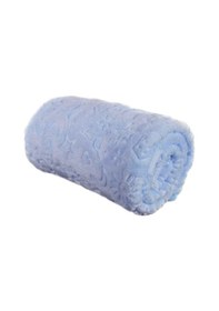 Resim Bahar Bebek Beyaz Peluş Bebek Battaniyesi 100X120 
