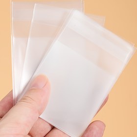 Resim 100 Adet Kalınlaştırılmış Buzlu OPP Poşet, Kendinden Yapışkanlı Kapatma, DIY El Sanatları, Düğünler ve Doğum Günü Partisi Hediye Paketleme için Uygundur. 