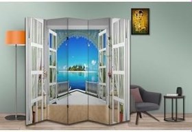 Resim Manzara Temalı Özel Tasarım Paravan Room Divider PRV1132, 180 x 180 